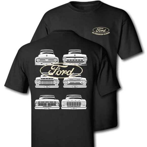 Ford Trucks Vintage Gildan Tee Graphic Cotton T-Shirt Gift for Him - Picture 1 of 3